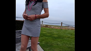 Preview 3 of 3 Meter Long Hair - sissy faggot outside