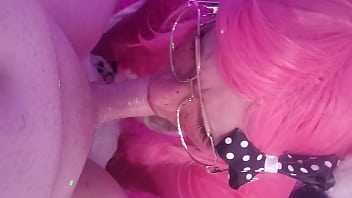 Preview 4 of Xvioed Hd - CUMMING TWICE! Femboy sucks and swallows 2 big loads.