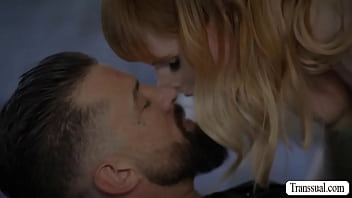 Preview 1 of Xxxx Mom Xxc Son - Watch this horny big tits TS suck and ride dick