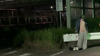 Preview 2 of Pussy Scrub - 女装子まゆちゃんが側道でいよいよパンツ脱いで全裸Ｍ字露出で大胆大開脚