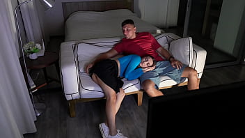 Preview 1 of Boobas Xxxhinda - fell asleep on stepbros lap and got a dick in her mouth! (4K)