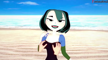 Preview 1 of Petite Pornstar Xxx Sex - Gwen blowjob on the beach | 1 | Total Drama | Full &amp_ POV on Sheer &amp_ PTRN: Fantasyking3