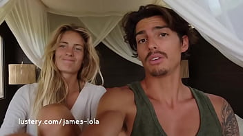 Preview 1 of Jabardasti Gang Bang Sex - Amateur French Surfers James &amp_ Lola&#039_s Sensational Fuckfest | Lustery
