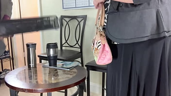 Preview 2 of Gabriella Zaccaro - Business Meeting Turned Into Black Cock Blowjob By Horny Sex with BBW SSBBW big ass Blonde Milf Secretary,  Boss Eating Pussy In Office (Big Cumshot On Tits) Big Load