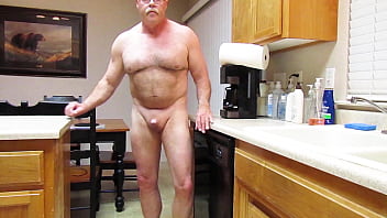 Preview 4 of Massage Six Veidi - Naked in the kitchen and dining room.