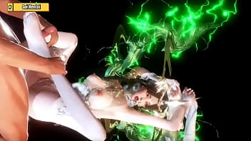 Preview 2 of Fetish Girl Handjob - Hentai 3D ( ep82)   Green lantern goddess.