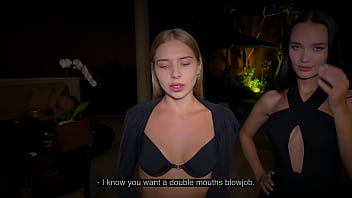 Preview 1 of Bookworm Alexa Lynn - EXCLUSIVE! Fucking hot double blowjob with sexy sluts Californiababe and Sasha Sparrow