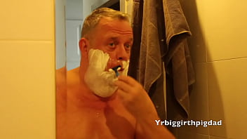 Preview 2 of Alla Black Cock - Morning ablutions plus shaving cock and balls