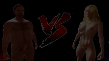 Preview 1 of Me Nude Porn 3gp Free - Ethan vs Liz (Naked Fighter 3D)