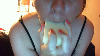 Preview 2 of Tenn Sex Video - Nicoletta&#039_s Solo Exploration of Mouth Soap Fetish in Her Private Room