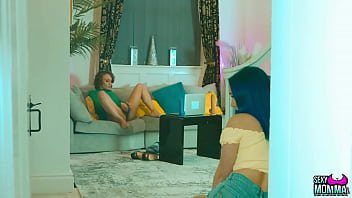 Preview 2 of Ts Eve Trannywatch - SEXY MOMMA - Step Daughter Blue Catches PussyKat Online