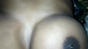 Wife In See Through Nighty