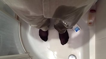 Shiny Ripped Pants Anal2