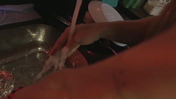 Oiled Up Wet Teen Pussy