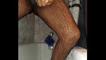 Black Grand Fa In Publick Toilet